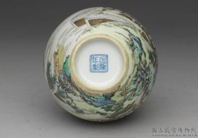 图片[3]-Gall-bladder-shaped vase with dragon boat in falangcai painted enamels, Qianlong reign (1736-1795), Qing dynasty-China Archive